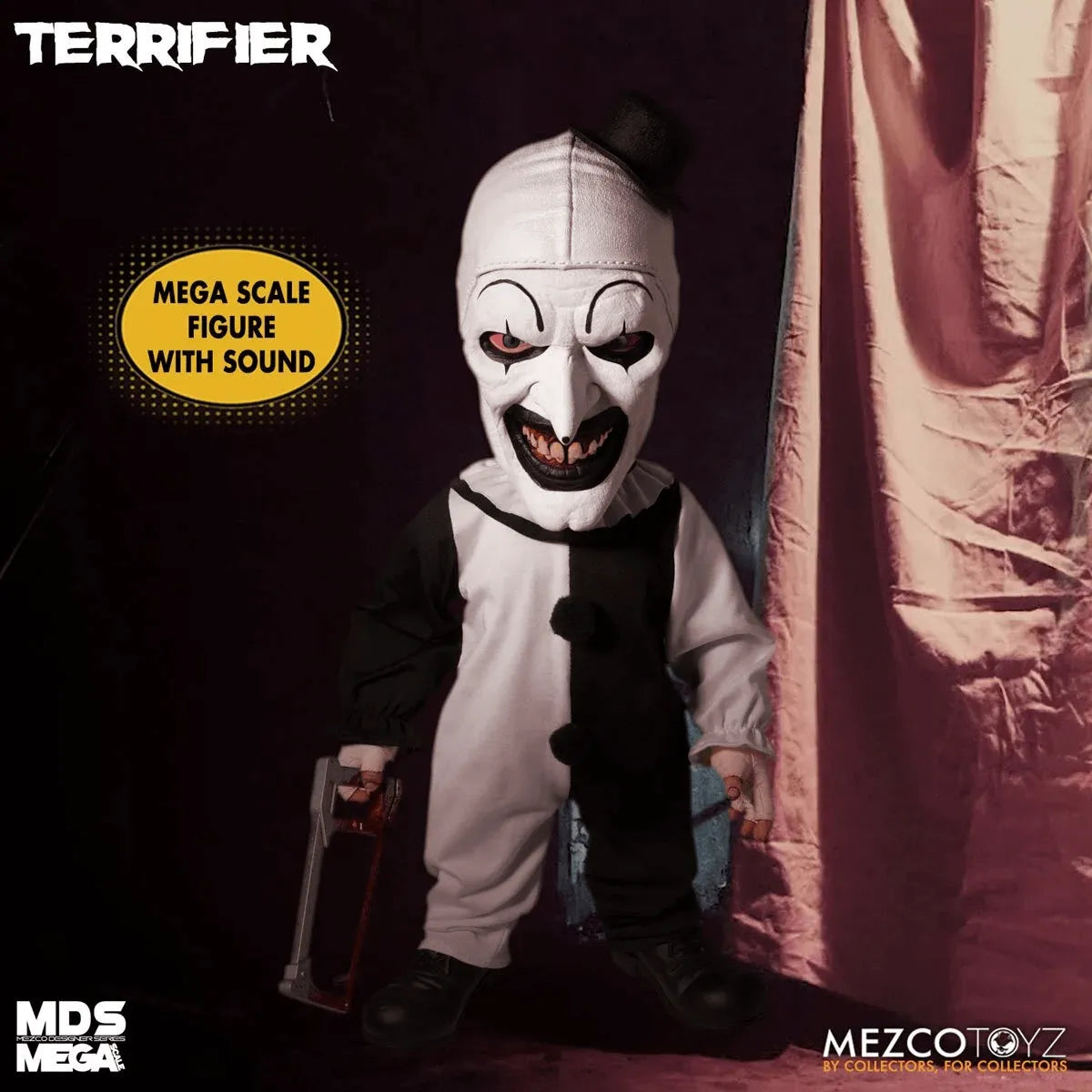 MEZ24020 Terrifier - Art The Clown 15'' Mega Figure - Mezco Toyz - Titan Pop Culture