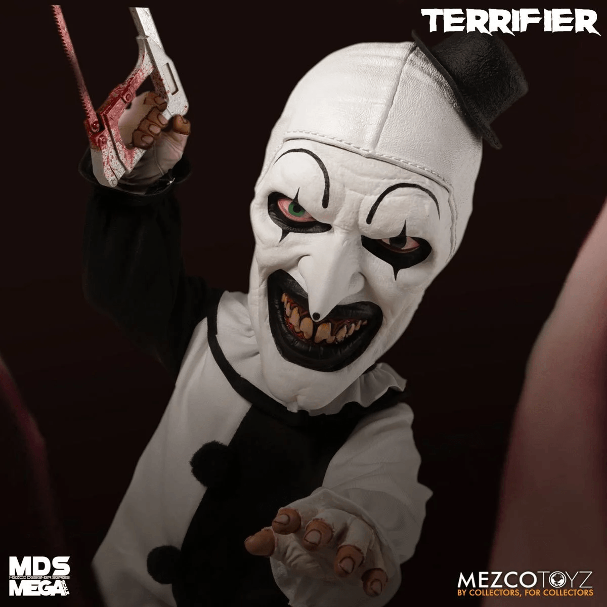 MEZ24020 Terrifier - Art The Clown 15'' Mega Figure - Mezco Toyz - Titan Pop Culture