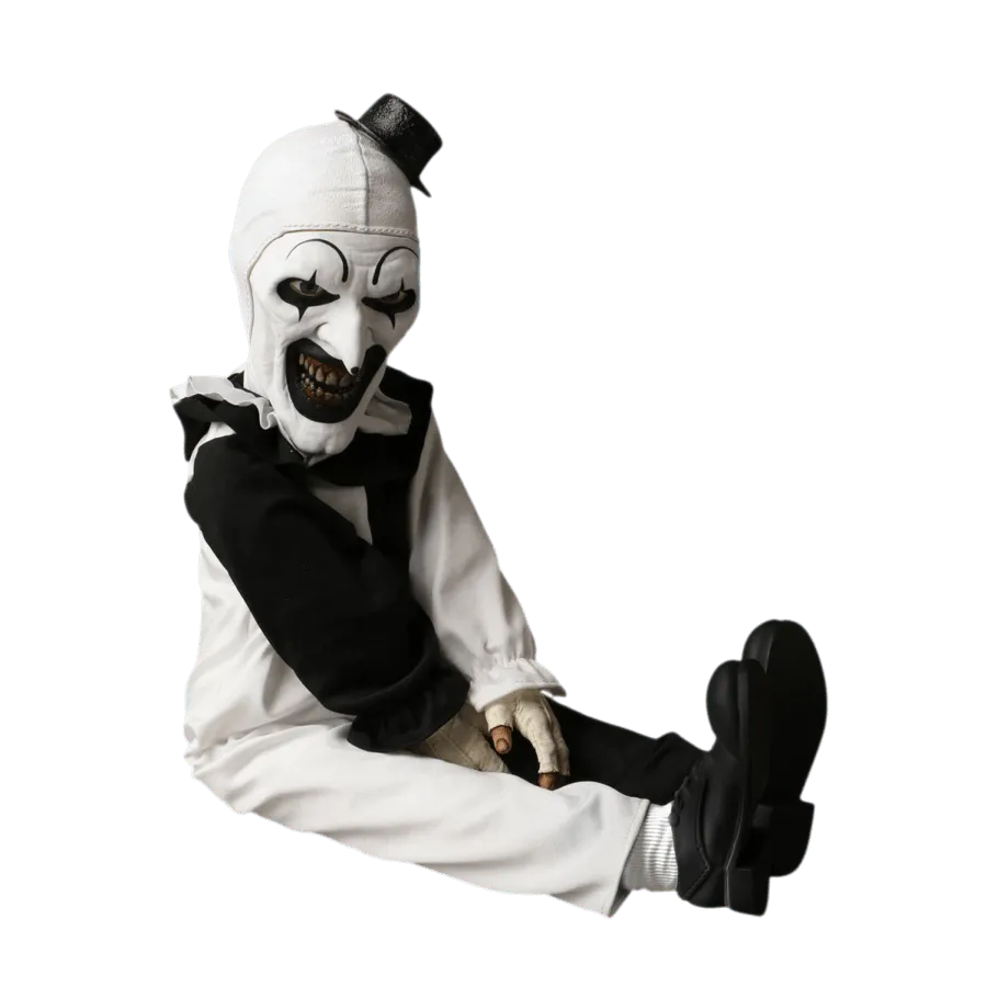 MEZ25526 Terrifier - Art The Clown 18'' Roto Plush - Mezco Toyz - Titan Pop Culture