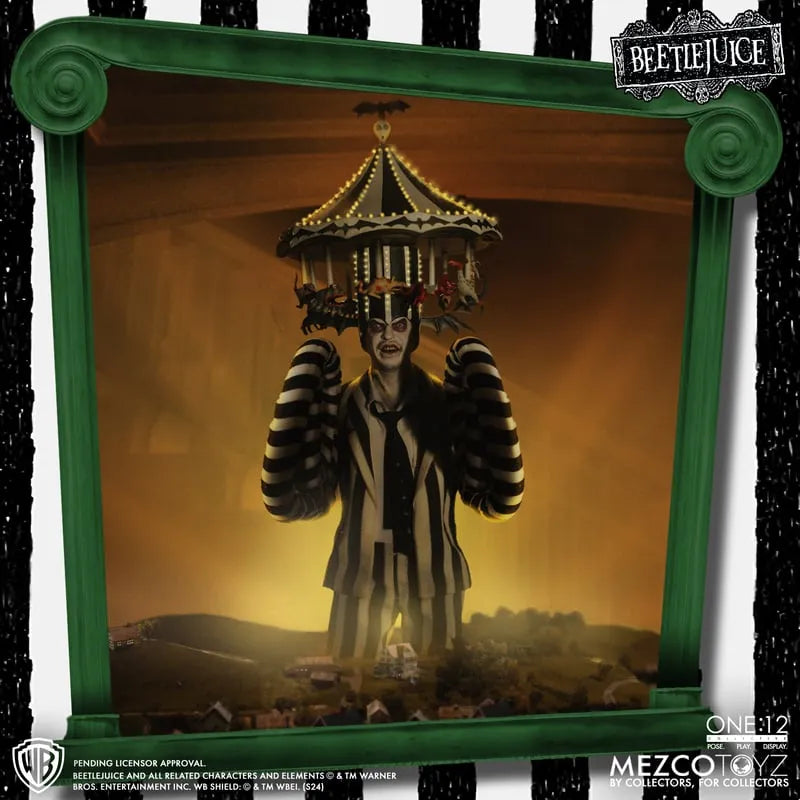 MEZ72502 Beetlejuice 2 - Beetlejuice Deluxe One:12 Collective Action Figure - Mezco Toyz - Titan Pop Culture