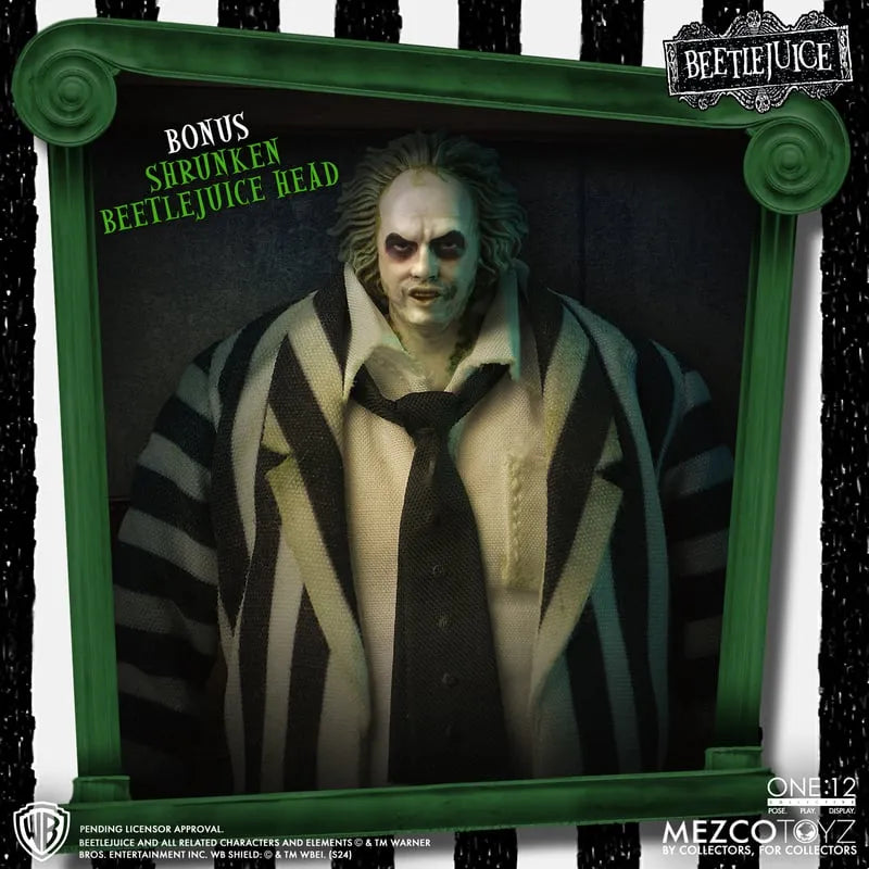 MEZ72502 Beetlejuice 2 - Beetlejuice Deluxe One:12 Collective Action Figure - Mezco Toyz - Titan Pop Culture