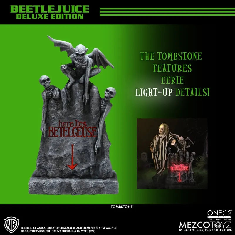 MEZ72502 Beetlejuice 2 - Beetlejuice Deluxe One:12 Collective Action Figure - Mezco Toyz - Titan Pop Culture