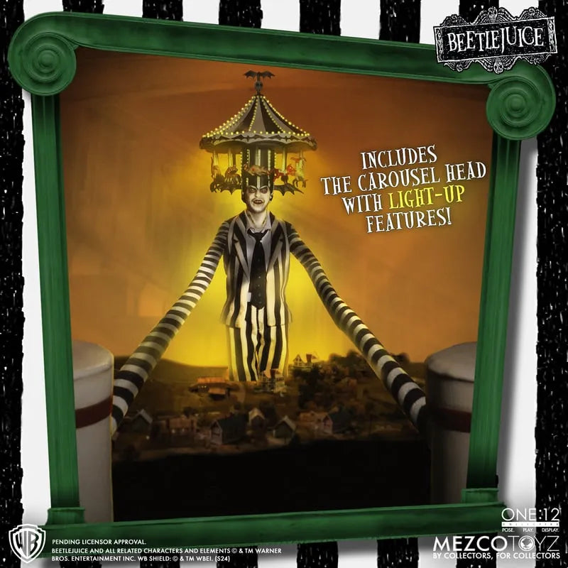 MEZ72502 Beetlejuice 2 - Beetlejuice Deluxe One:12 Collective Action Figure - Mezco Toyz - Titan Pop Culture