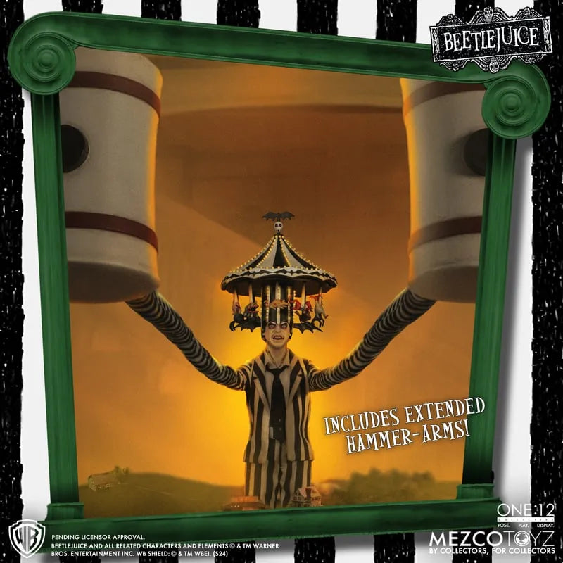 MEZ72502 Beetlejuice 2 - Beetlejuice Deluxe One:12 Collective Action Figure - Mezco Toyz - Titan Pop Culture