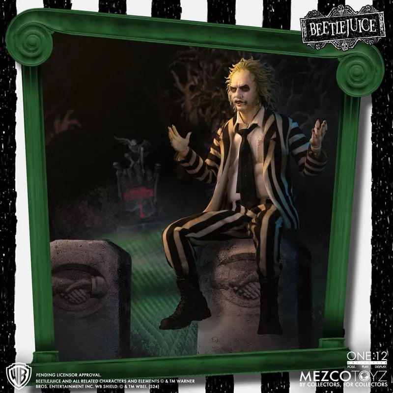 MEZ72502 Beetlejuice 2 - Beetlejuice Deluxe One:12 Collective Action Figure - Mezco Toyz - Titan Pop Culture