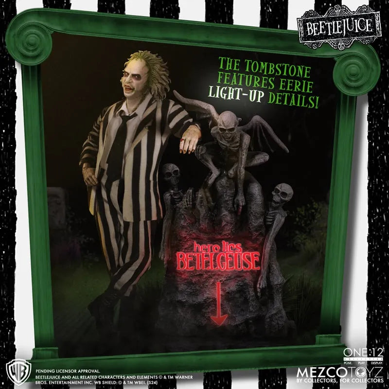 MEZ72502 Beetlejuice 2 - Beetlejuice Deluxe One:12 Collective Action Figure - Mezco Toyz - Titan Pop Culture