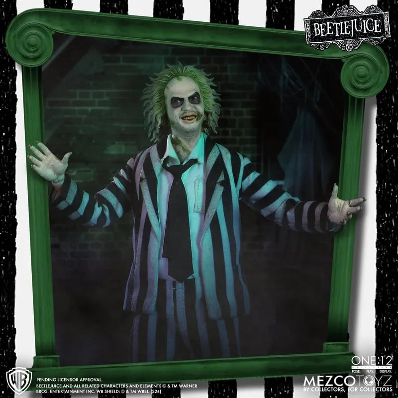 MEZ72502 Beetlejuice 2 - Beetlejuice Deluxe One:12 Collective Action Figure - Mezco Toyz - Titan Pop Culture