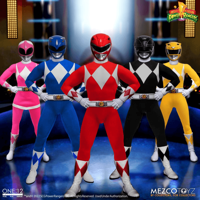 MEZ75470 Power Rangers - One:12 Collective Deluxe Box Set - Mezco Toyz - Titan Pop Culture