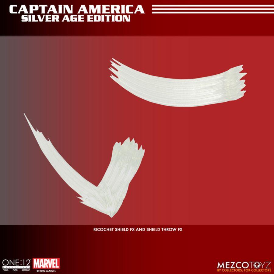 MEZ76254 Captain America - Silver Age Edition One:12 Collective Figure - Mezco Toyz - Titan Pop Culture