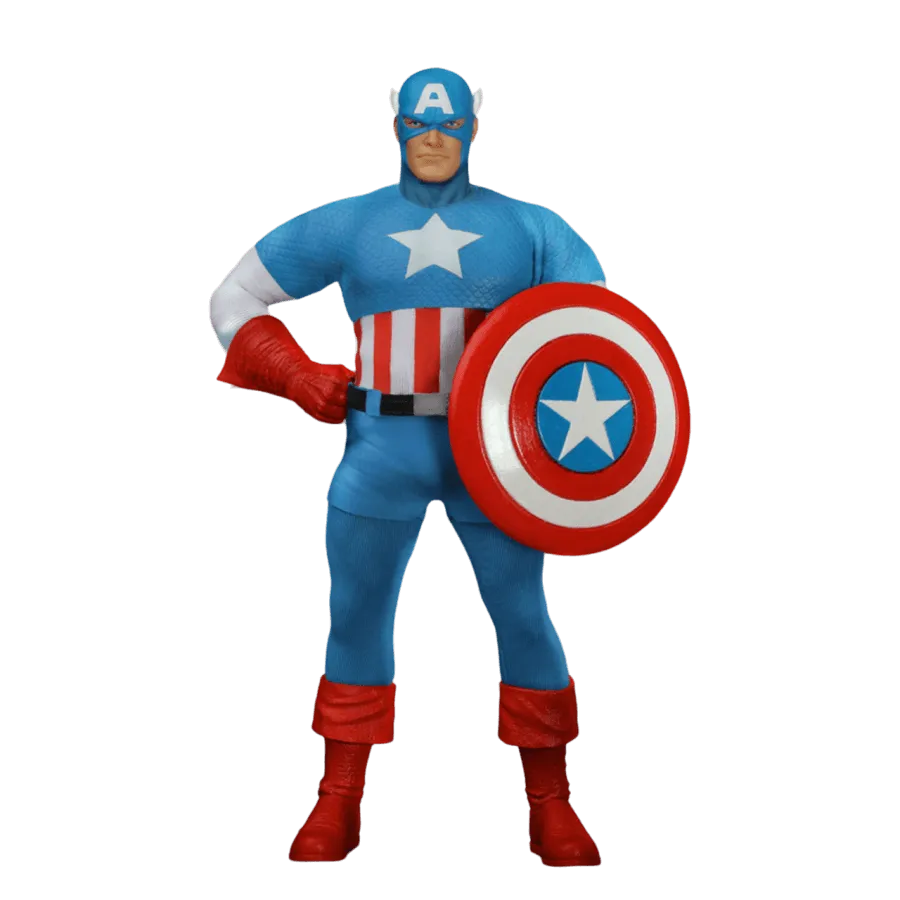 MEZ76254 Captain America - Silver Age Edition One:12 Collective Figure - Mezco Toyz - Titan Pop Culture