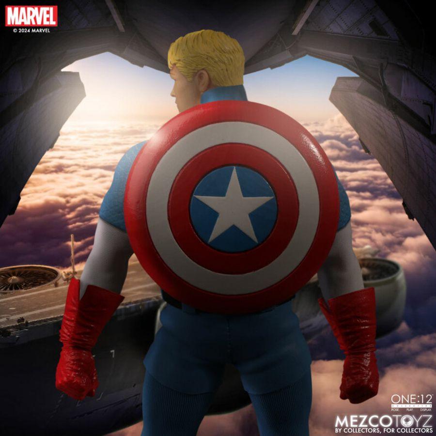 MEZ76254 Captain America - Silver Age Edition One:12 Collective Figure - Mezco Toyz - Titan Pop Culture