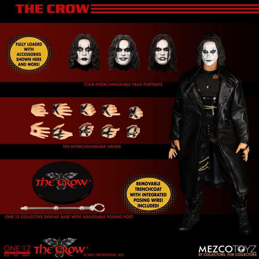 MEZ76474 The Crow - Crow One:12 Collective Action Figure - Mezco Toyz - Titan Pop Culture