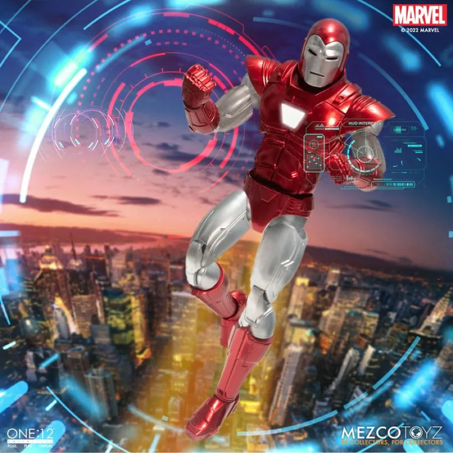 MEZ76492 Iron Man - Silver Centurion One:12 Collective Figure - Mezco Toyz - Titan Pop Culture