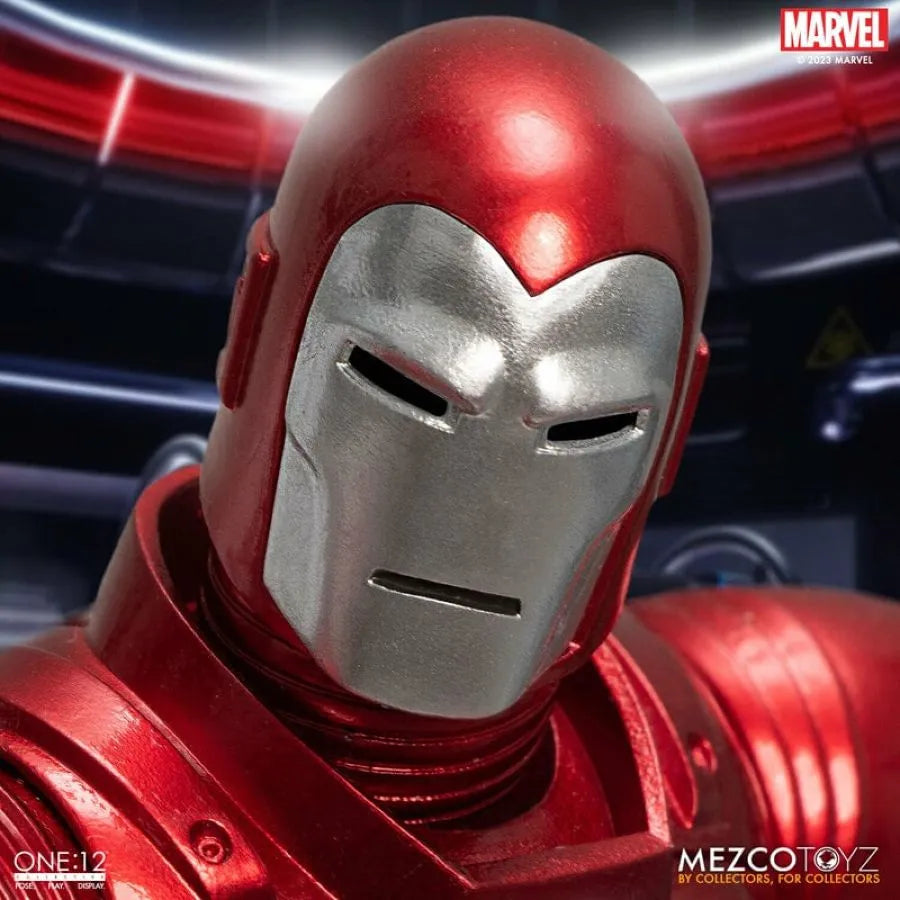 MEZ76492 Iron Man - Silver Centurion One:12 Collective Figure - Mezco Toyz - Titan Pop Culture