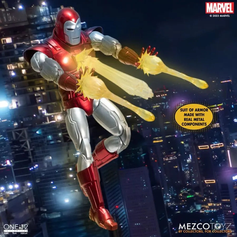 MEZ76492 Iron Man - Silver Centurion One:12 Collective Figure - Mezco Toyz - Titan Pop Culture