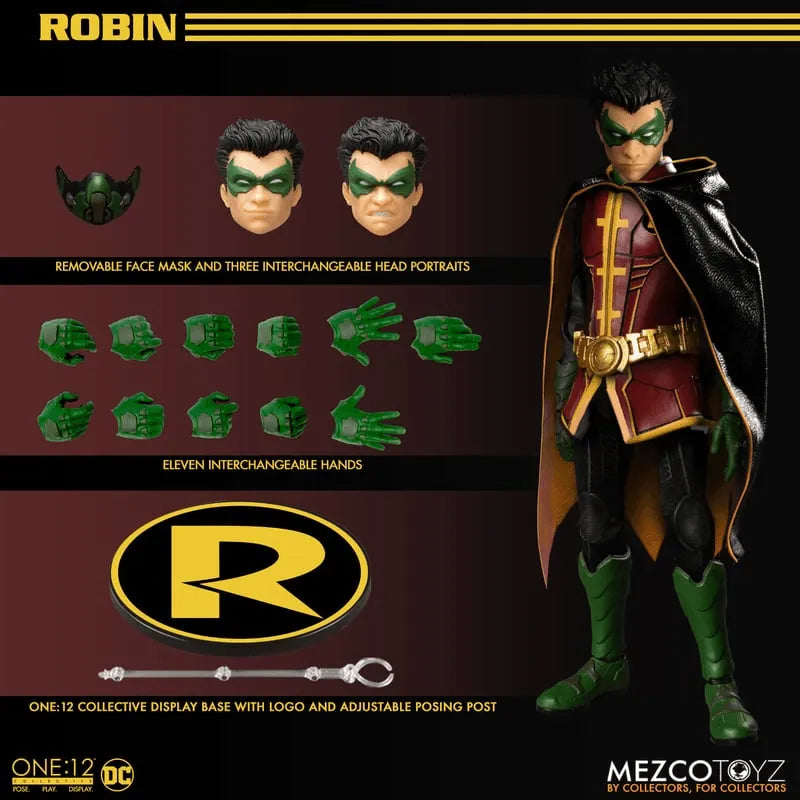 MEZ76604 Batman - Robin ONE:12 Collective Figure - Mezco Toyz - Titan Pop Culture