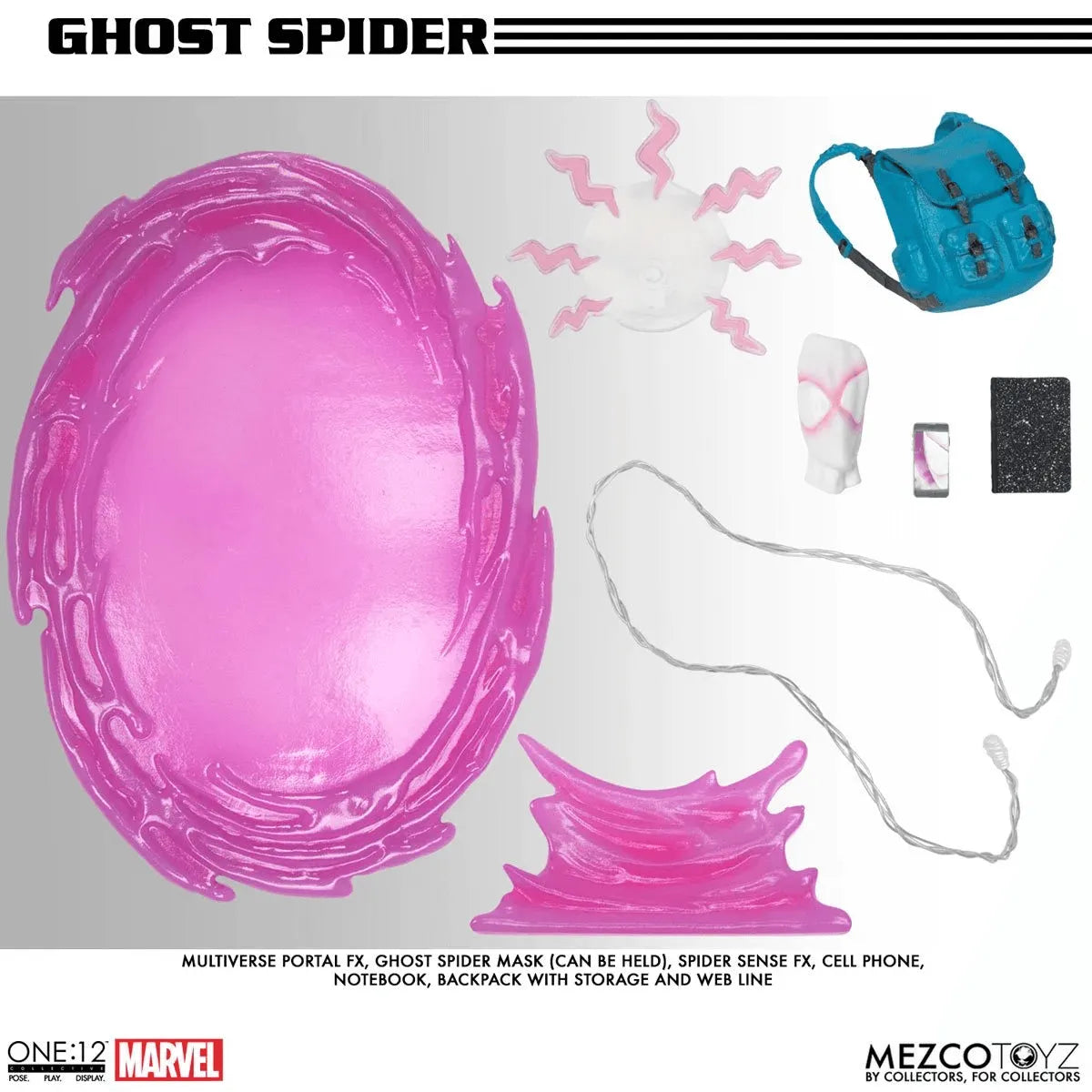 MEZ77310 Spider-Man - Ghost Spider ONE:12 Collective Figure - Mezco Toyz - Titan Pop Culture