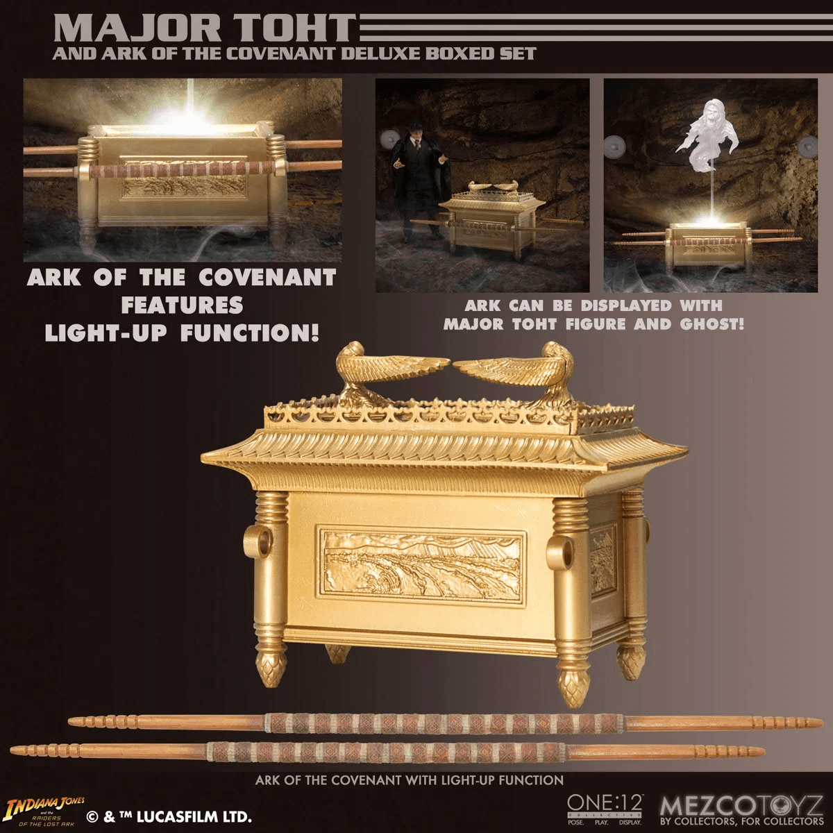 Indiana Jones - Major Toht Ark of the Covenant Deluxe Box Set Action figures by Mezco Toyz | Titan Pop Culture