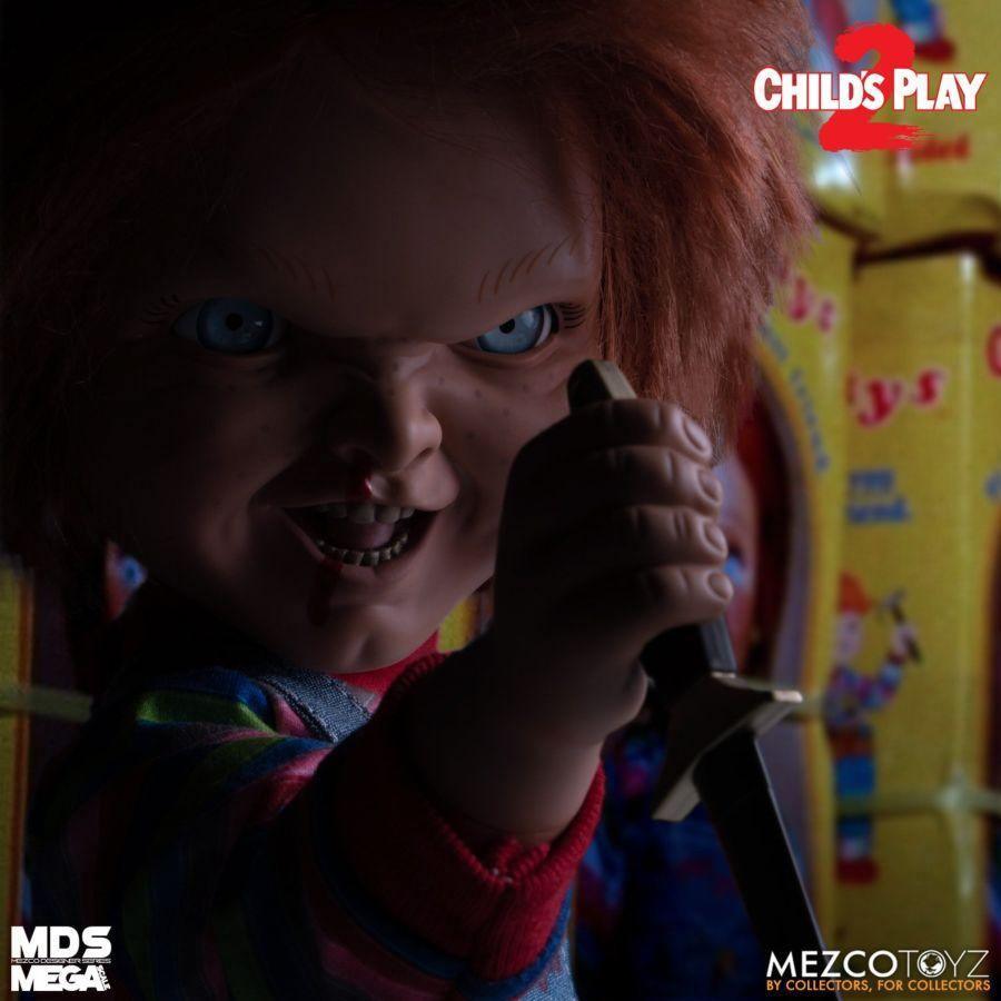 MEZ78023 Child's Play 2 - Menacing Chucky 15" Mega Figure - Mezco Toyz - Titan Pop Culture