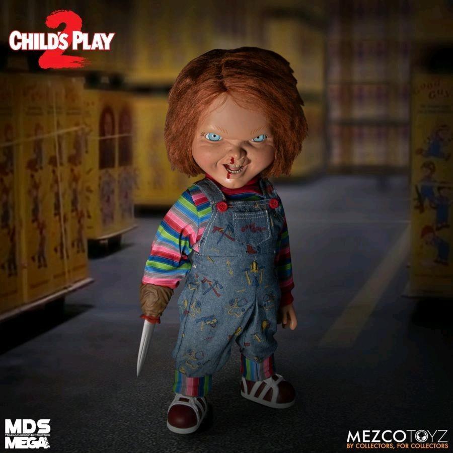 MEZ78023 Child's Play 2 - Menacing Chucky 15" Mega Figure - Mezco Toyz - Titan Pop Culture