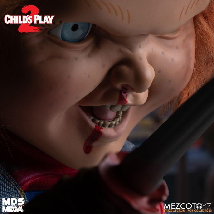 MEZ78023 Child's Play 2 - Menacing Chucky 15" Mega Figure - Mezco Toyz - Titan Pop Culture