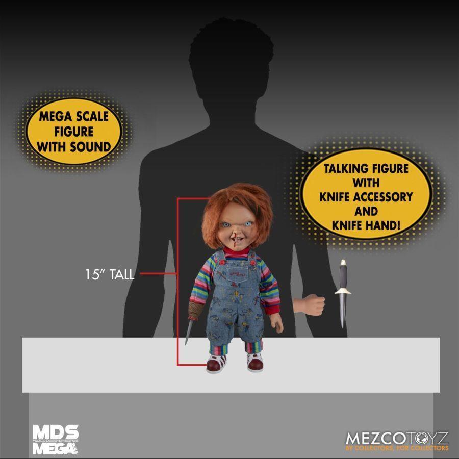 MEZ78023 Child's Play 2 - Menacing Chucky 15" Mega Figure - Mezco Toyz - Titan Pop Culture