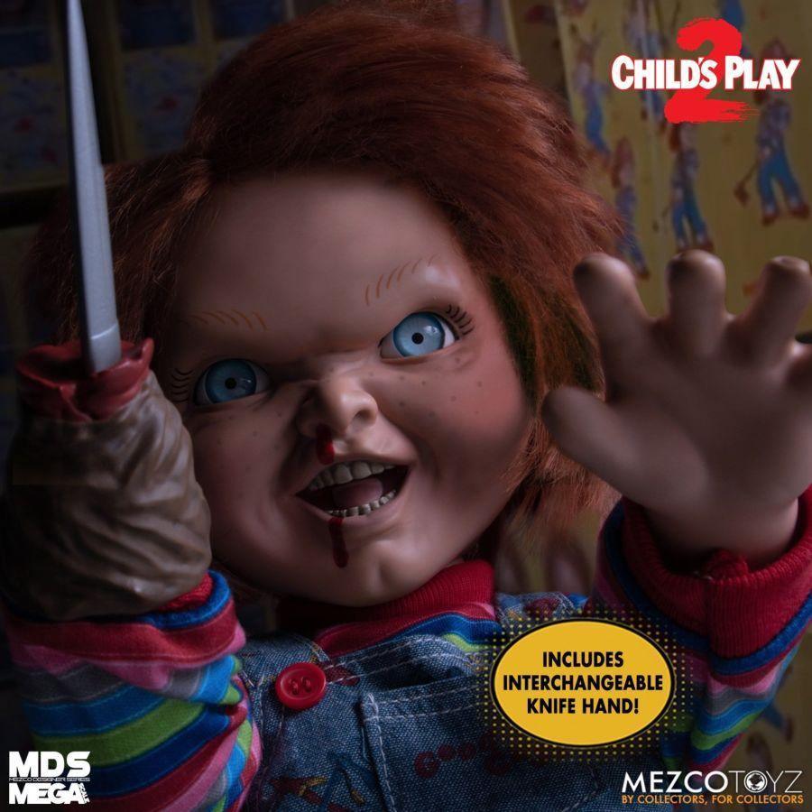 MEZ78023 Child's Play 2 - Menacing Chucky 15" Mega Figure - Mezco Toyz - Titan Pop Culture