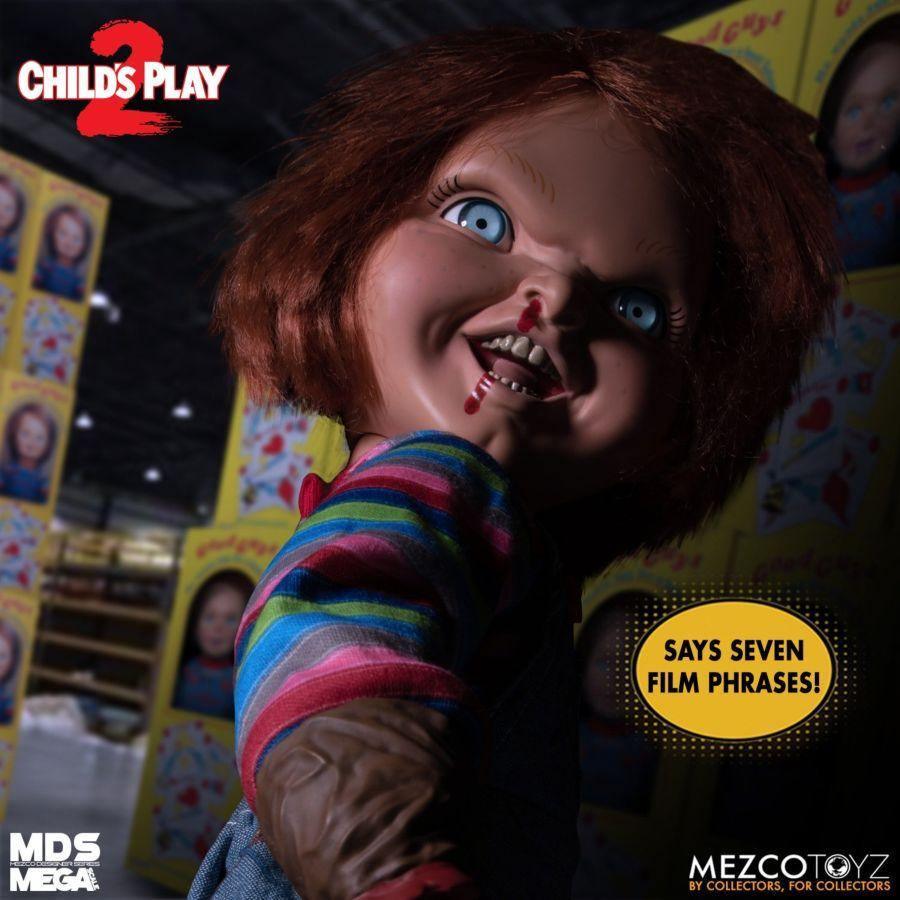 MEZ78023 Child's Play 2 - Menacing Chucky 15" Mega Figure - Mezco Toyz - Titan Pop Culture