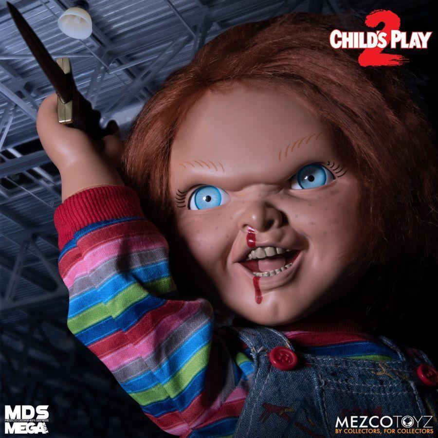 MEZ78023 Child's Play 2 - Menacing Chucky 15" Mega Figure - Mezco Toyz - Titan Pop Culture