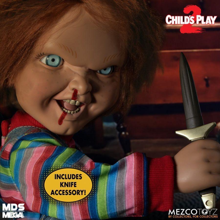 MEZ78023 Child's Play 2 - Menacing Chucky 15" Mega Figure - Mezco Toyz - Titan Pop Culture