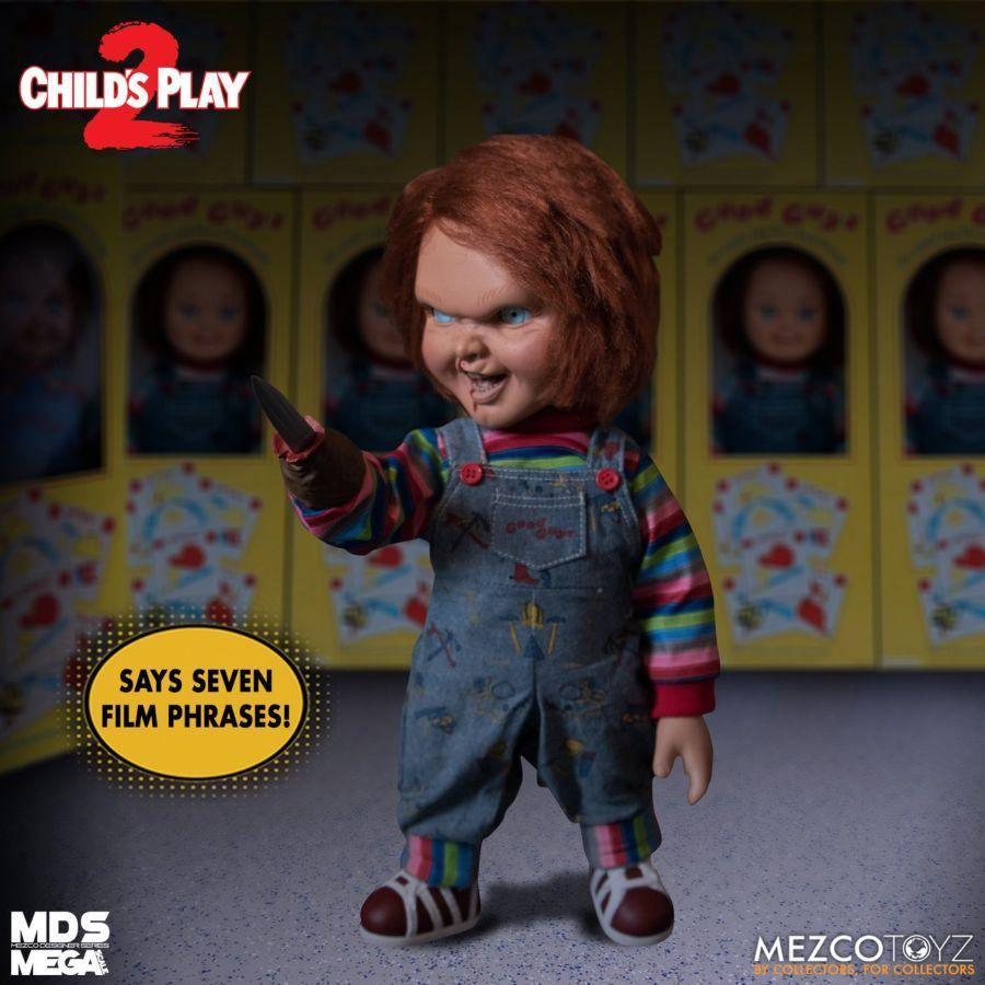 MEZ78023 Child's Play 2 - Menacing Chucky 15" Mega Figure - Mezco Toyz - Titan Pop Culture