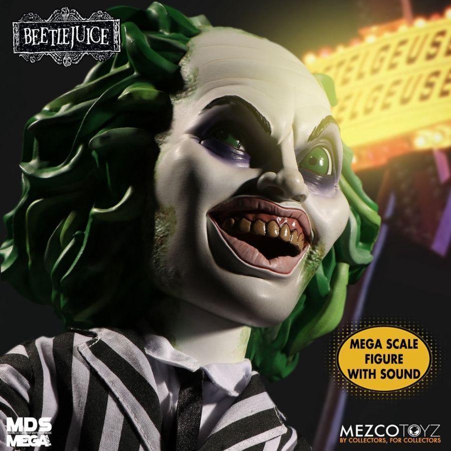 MEZ90403 Beetlejuice - 15" Mega Scale Figure - Mezco Toyz - Titan Pop Culture