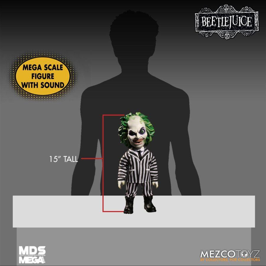 MEZ90403 Beetlejuice - 15" Mega Scale Figure - Mezco Toyz - Titan Pop Culture