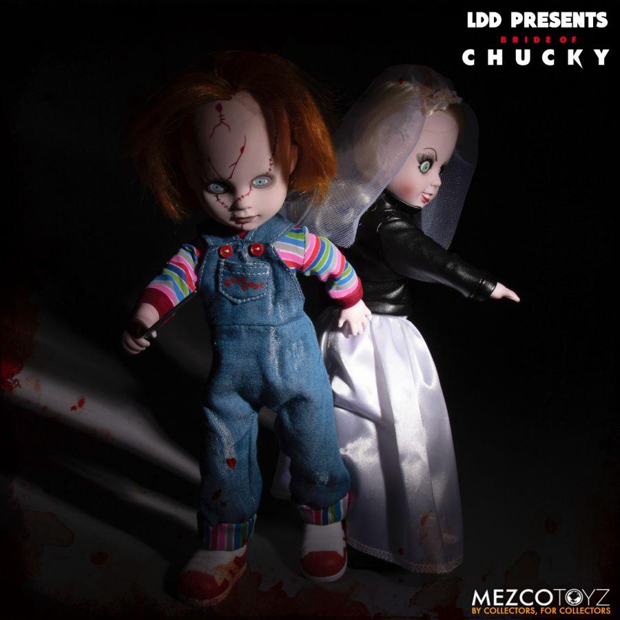 MEZ94280 Living Dead Dolls - Chucky & Tiffany 2-Pack - Mezco Toyz - Titan Pop Culture