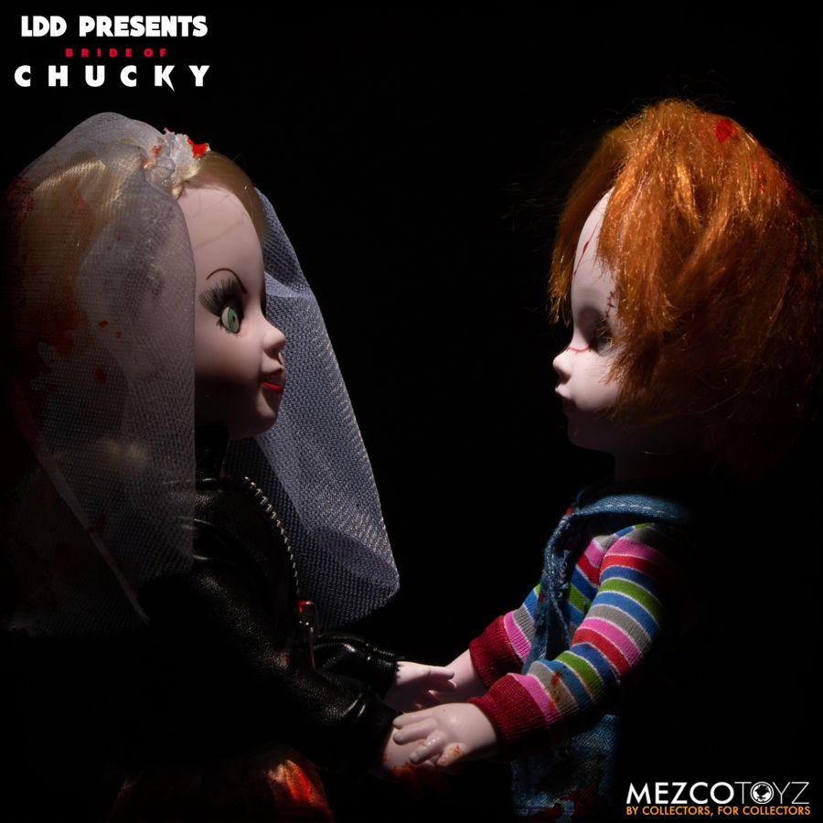 MEZ94280 Living Dead Dolls - Chucky & Tiffany 2-Pack - Mezco Toyz - Titan Pop Culture