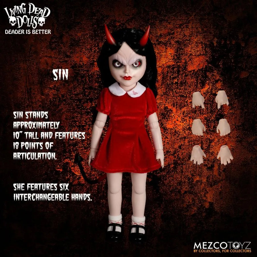 MEZ99677 Living Dead Dolls - Return of the Living Dead Dolls: Sin 10" Doll - Mezco Toyz - Titan Pop Culture