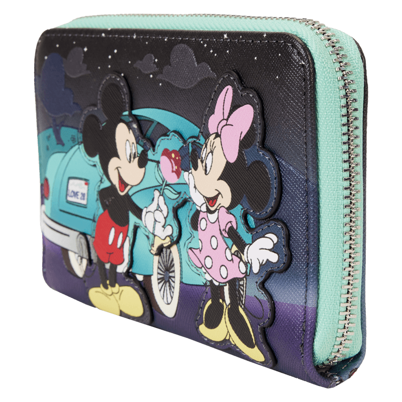 LOUWDWA2932 Disney - Mickey & Minnie Date Drive-In Zip Wallet - Loungefly - Titan Pop Culture