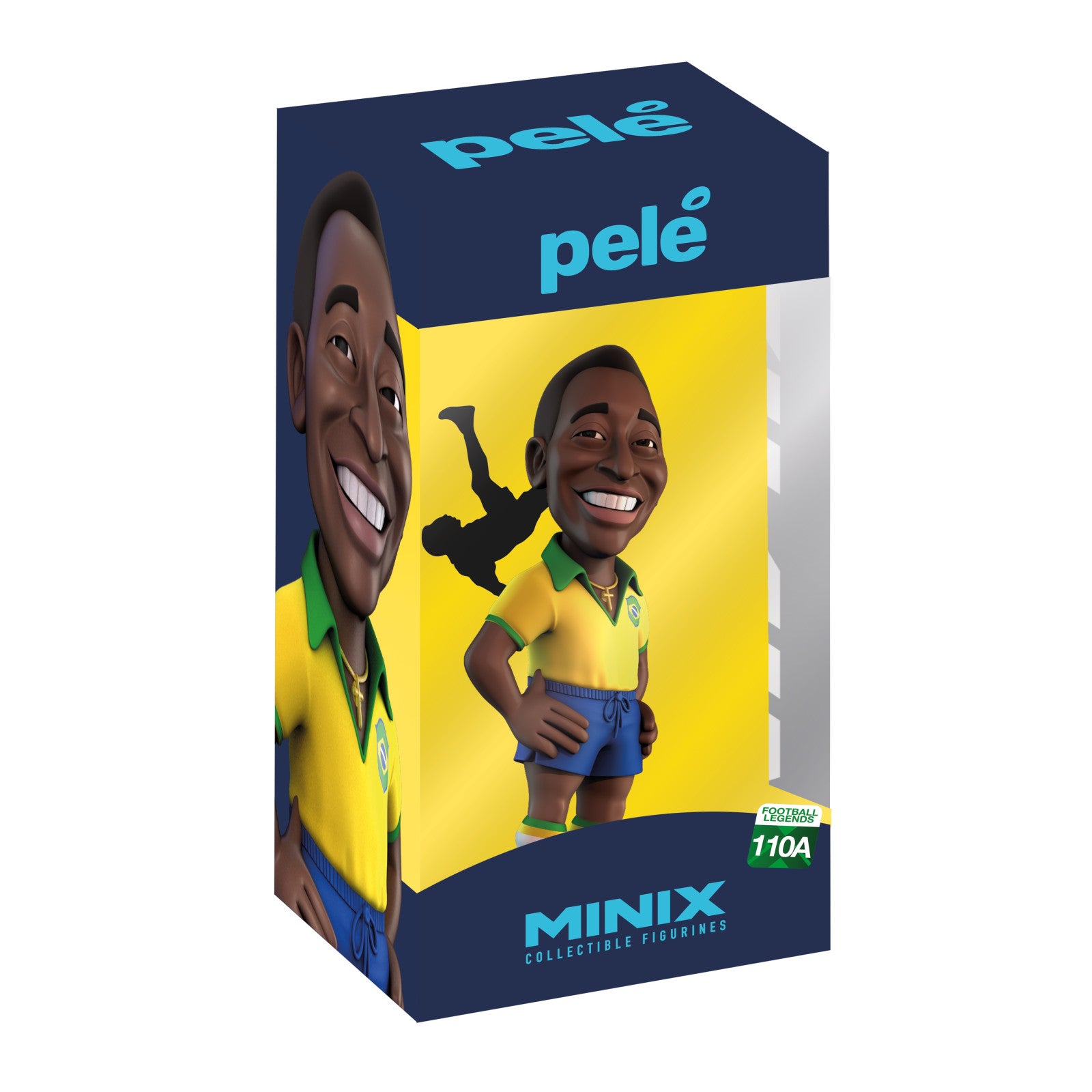 VR-119877 MINIX Football Stars Brazil 1st Kit Pelé 110A - MINIX - Titan Pop Culture