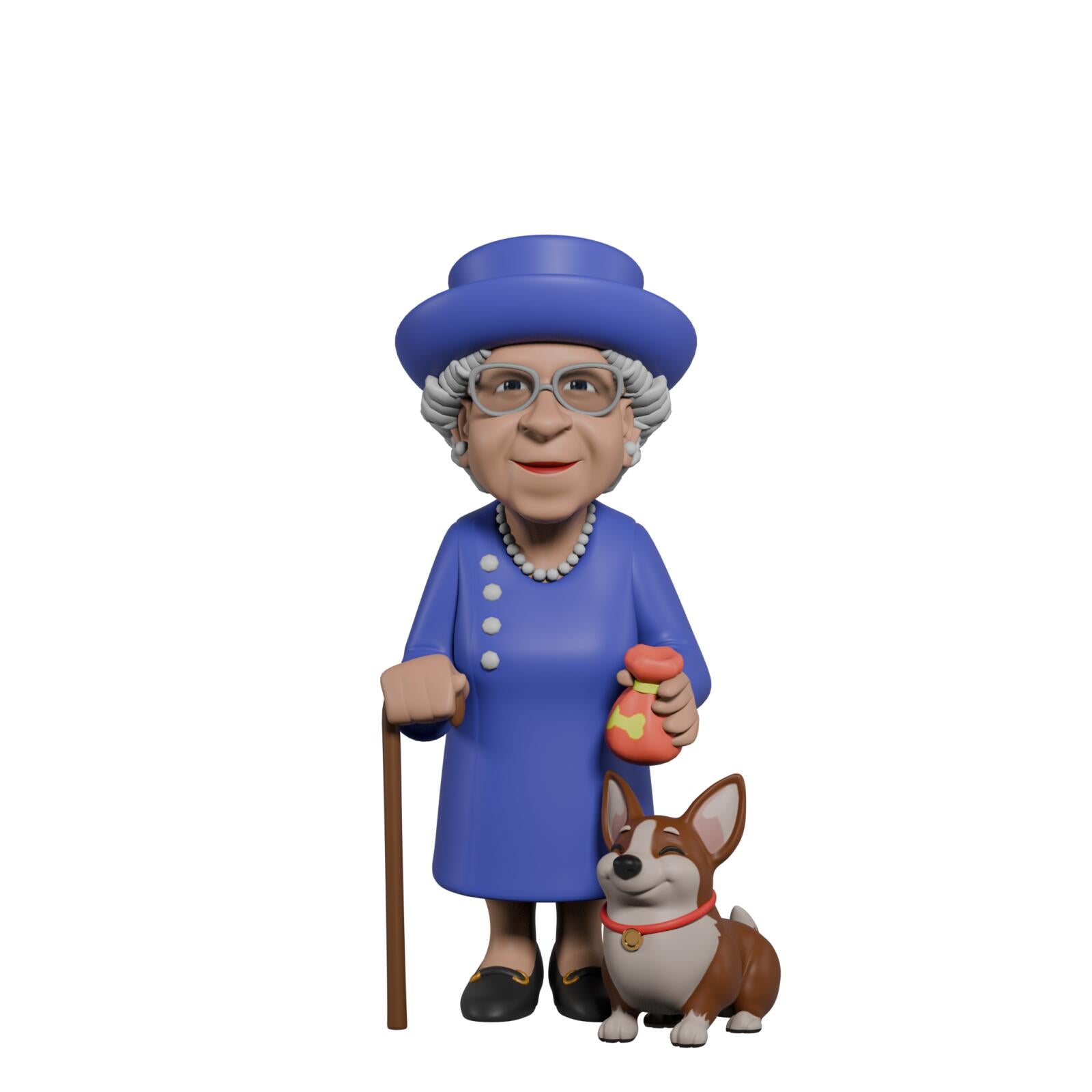 MINIX Queen Elizabeth II with Corgi 26