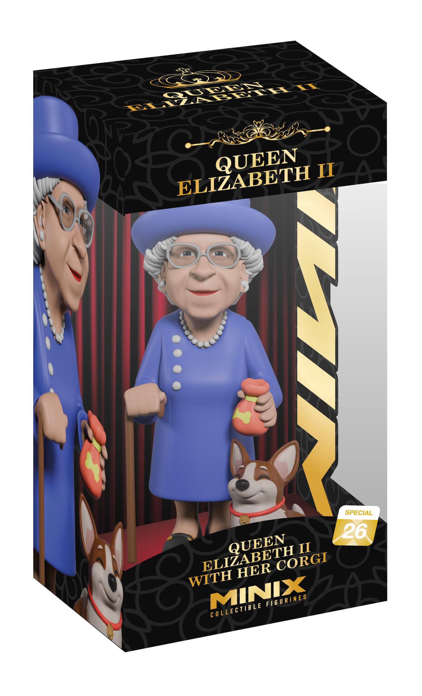 MINIX Queen Elizabeth II with Corgi 26
