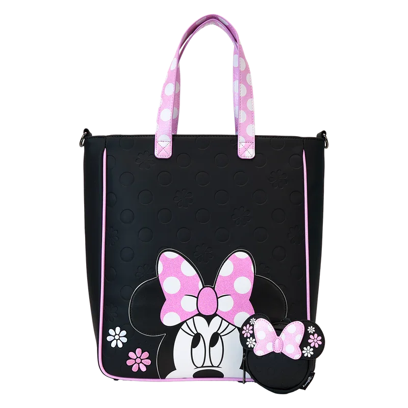 Disney - Minnie Floral Rock the Dots Tote Bag with Coin Bag