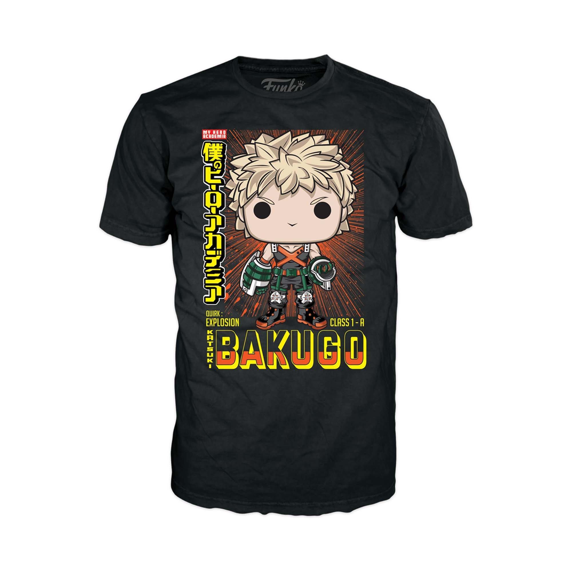  My Hero Academia POP! Katsuki Bukugo and T-Shirt GameStop Exclusive - Funko - Titan Pop Culture