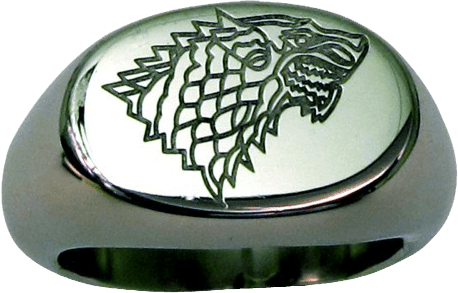 OGD299919S7 A Game of Thrones - Stark Ring Size 7 - Olga Ganoudis - Titan Pop Culture