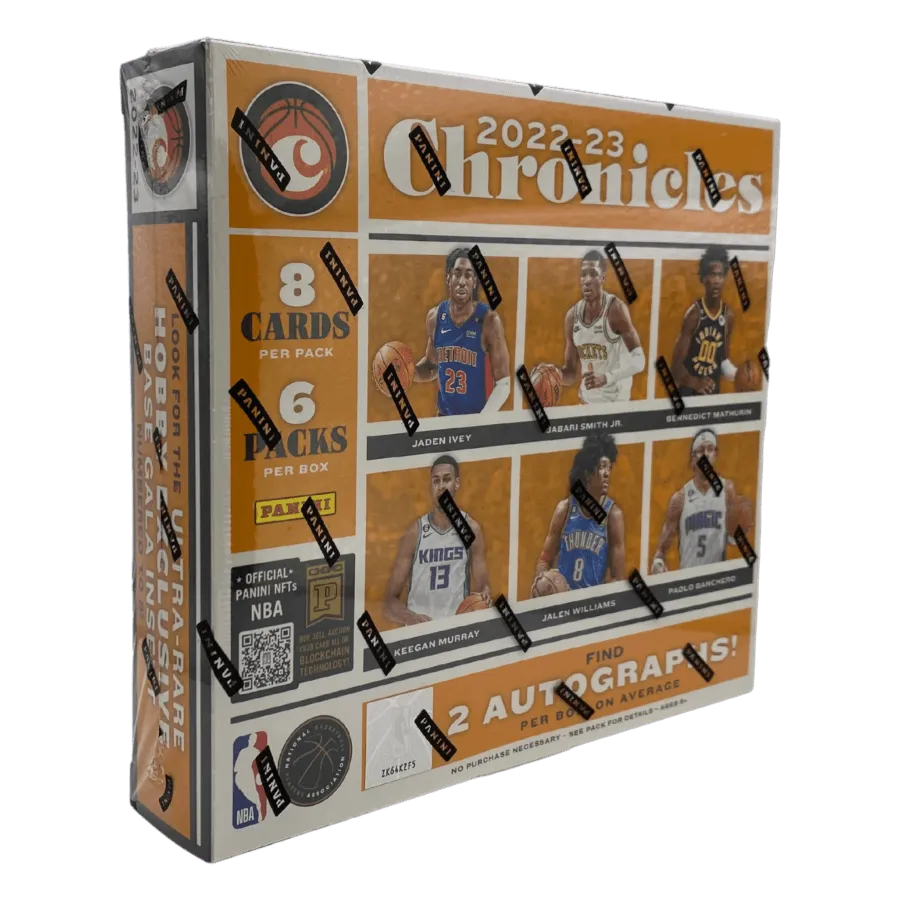 PAN14229 NBA - 2022/23 Chronicles Hobby Basketball Trading Cards [Display of 6] - Panini - Titan Pop Culture