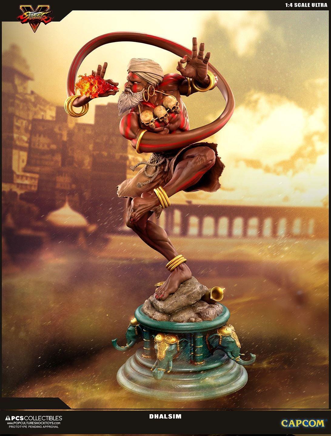 PCSDHALSIM005 Street Fighter V - Dhalsim 1:4 Scale Statue - Pop Culture Shock Collectables - Titan Pop Culture