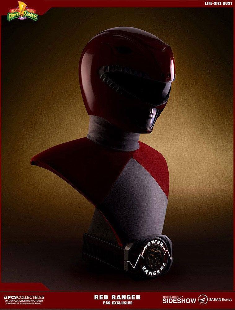 PCSRRANGER02EX Power Rangers - Red Ranger Life Sized Bust PCS Exclusive - Pop Culture Shock Collectables - Titan Pop Culture