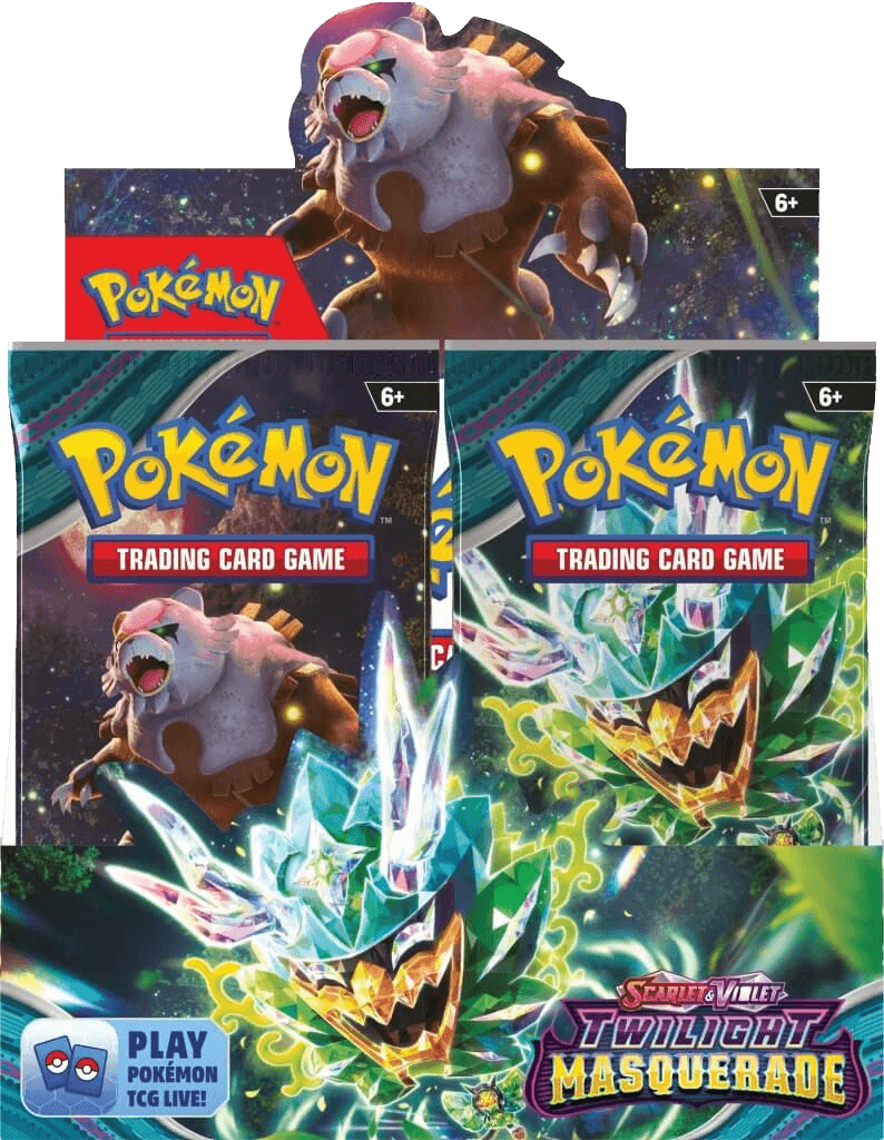 POKEMON TCG Escarlata y Violeta 6 Caja de refuerzo de Mascarada Crepuscular