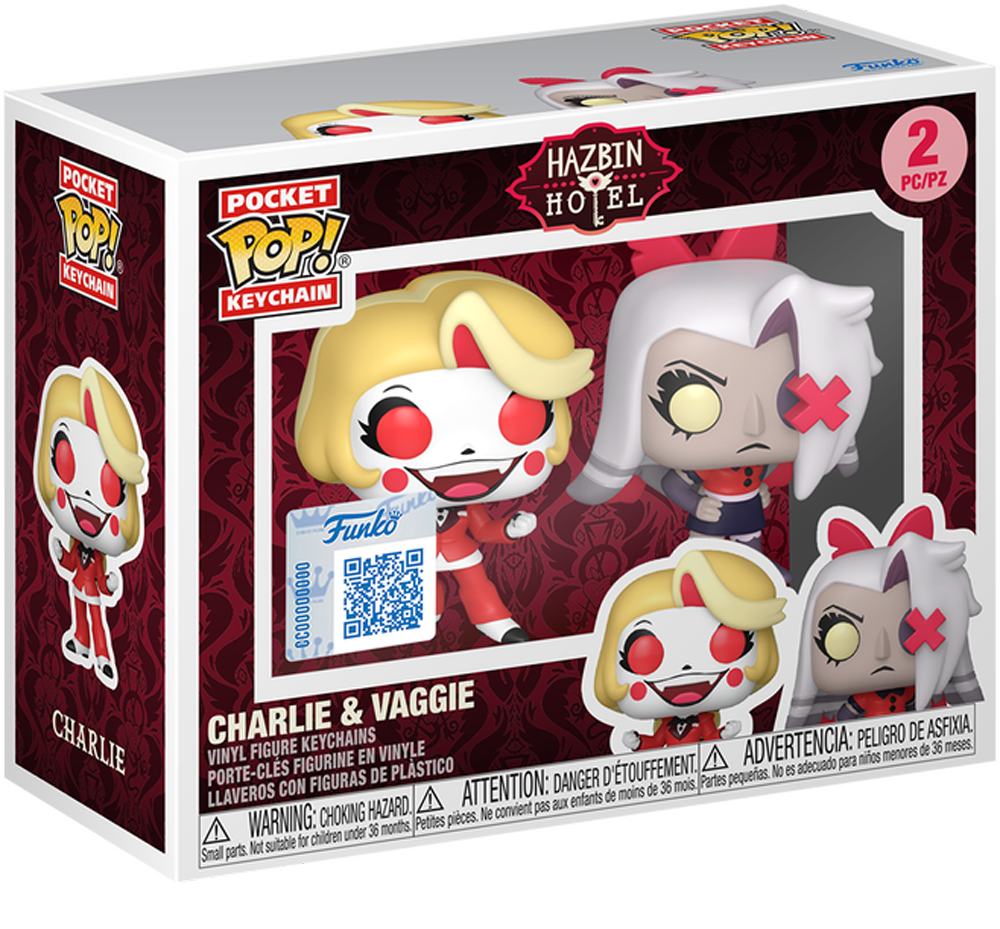Hazbin Hotel - Pack de 2 llaveros Pop! de Charlie y Vaggie