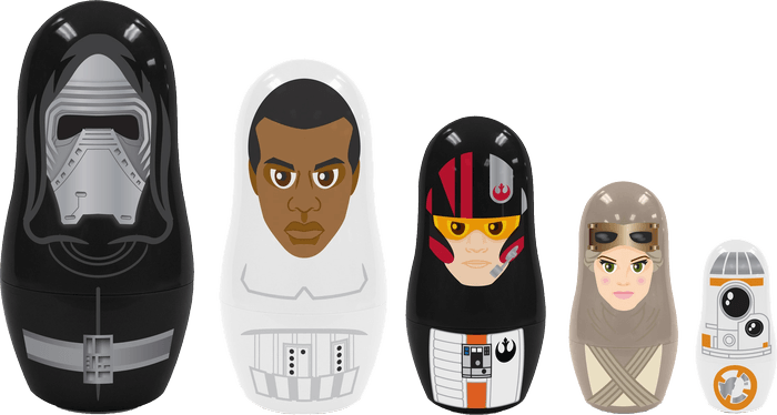 PPW01424 Star Wars - Ep7 Nesting Dolls Set - PPW Toys - Titan Pop Culture