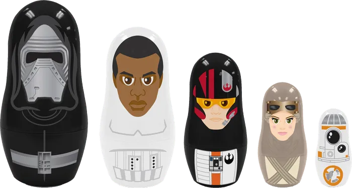 PPW01424 Star Wars - Ep7 Nesting Dolls Set - PPW Toys - Titan Pop Culture